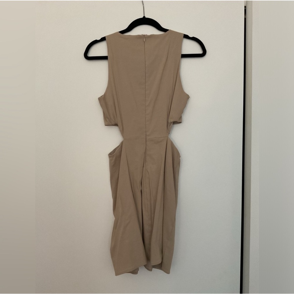 Zara Beige Ring Cutout Mini Dress - Picture 4 of 4